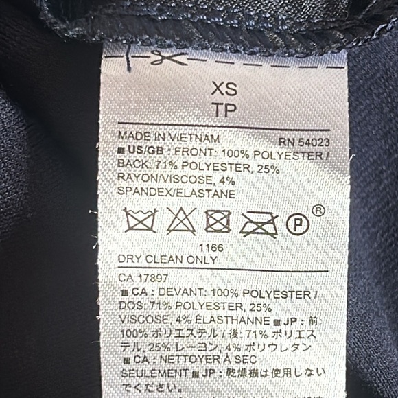 Banana Republic Navy Blue Suede like Dressy Tank Top Women’s XS - Picture 6 of 6